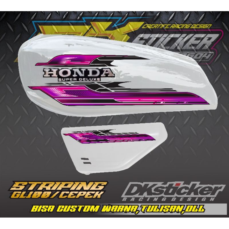 STRIPING GL 100 - STRIPING HONDA GL 100 - STRIPING GL 100 TRANSPARAN - STRIPING GL 100 VARIASI - STR