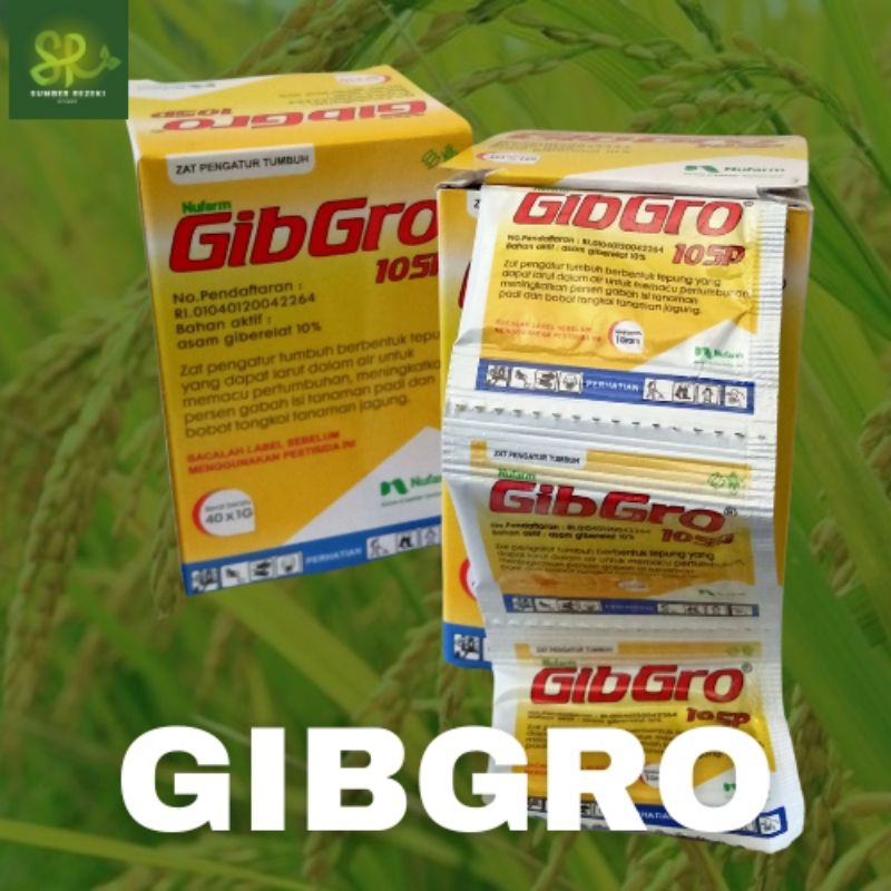ZPT GIBGRO 10SP 1 GRAM, OBAT PENGISI BULIR PADI BUBUK
