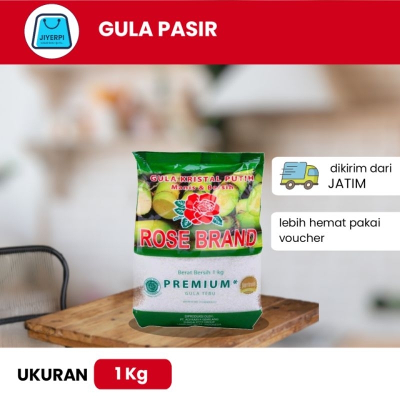 

Rose Brand Gula Pasir (1kg) - Jawa Timur