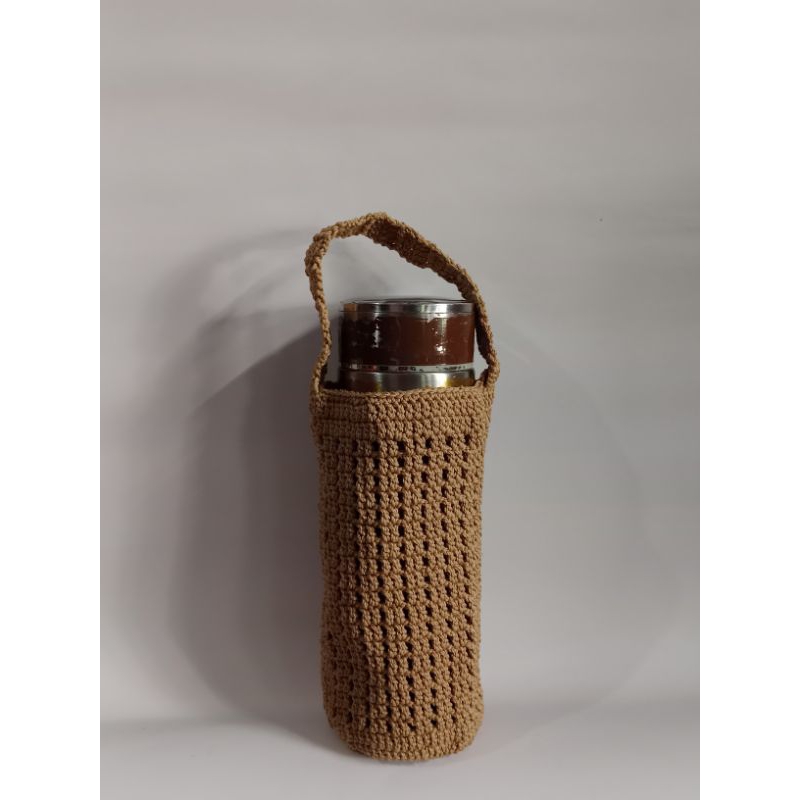 Tas botol rajut handmade