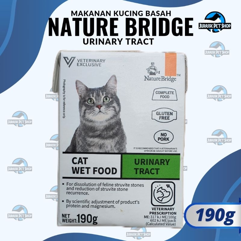 Nature Bridge CAT URINARY 190gr Basah - Makanan Kucing Susah Kencing NB Veterinary Prescription Vet 