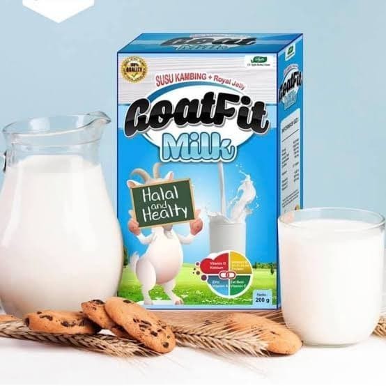 

GOATFIT MILK PUTIH Susu Kambing Ettawa Plus Royal Jelly Goat Fit 200 Gram