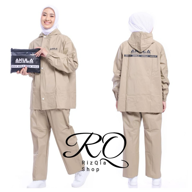Jas Hujan AKULA’ tipe Celana / Jas Hujan Dewasa Pria dan Wanita / Jas Hujan Setelan Baju Celana Prem