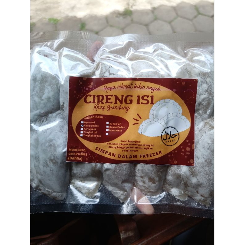 

CIRENG ISI AYAM SUWIR PEDAS 10pcs Ukuran Kecil | Setengah Matang | PAKET RESELLER CIRENG ISI | 100% HALAL | TANPA PENGAWET