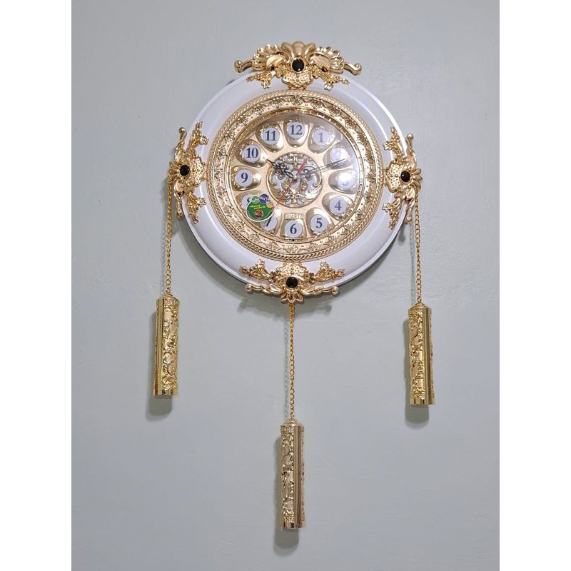 jam dinding rantai/jam klasik/jam bandul mewah size besar