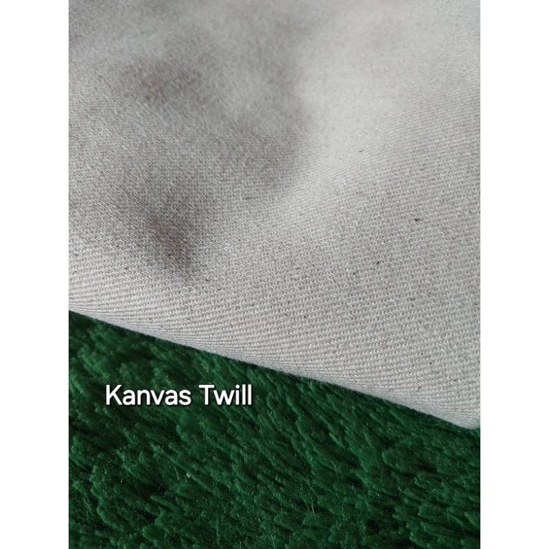 

Kain kanvas twill katun natural 12 oz meteran