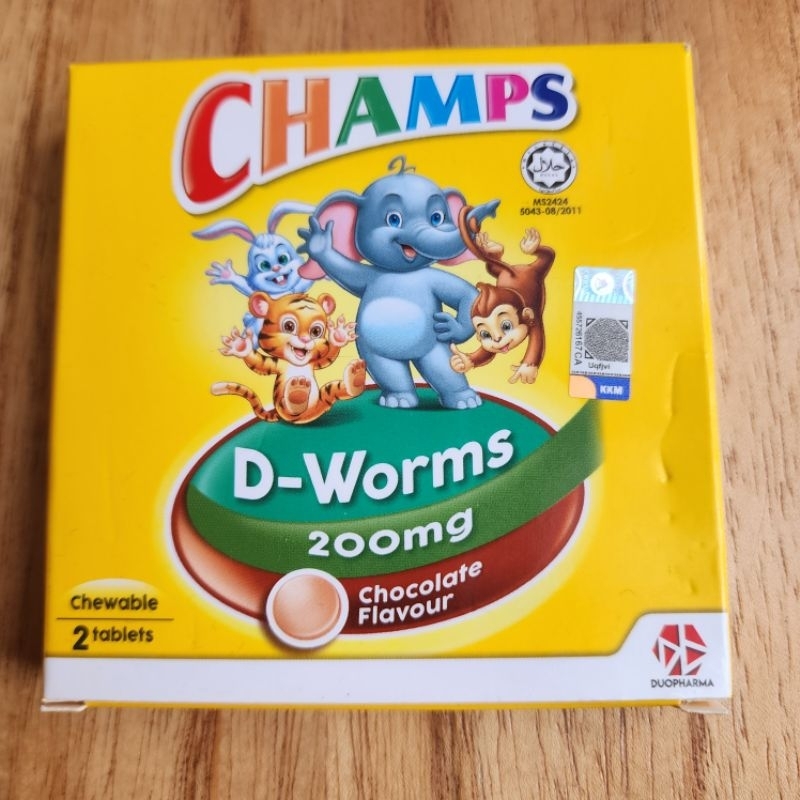 Champs Tablet Kunyah obat cacing anak dan dewasa