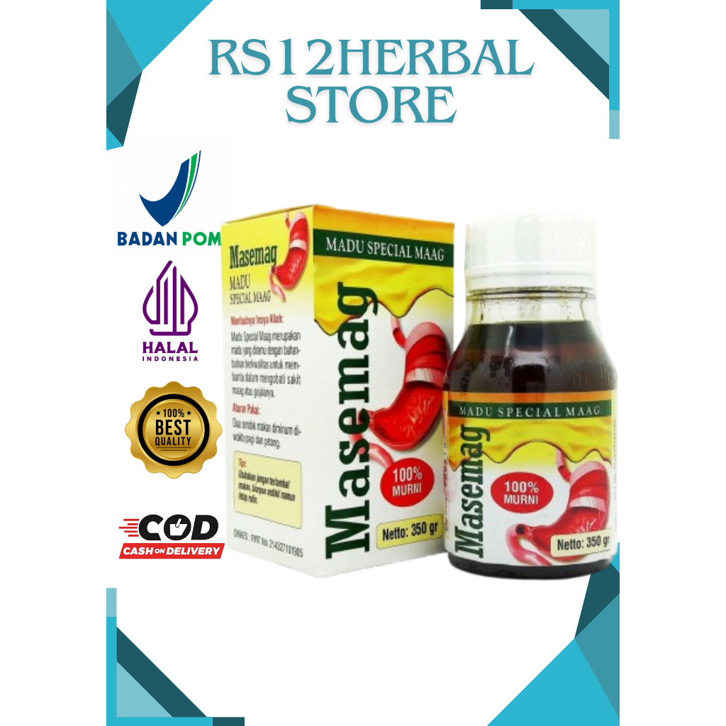 

MASEMAG Madu Spesial Maag 350 GRAM Mengobati Asam Lambung Gerd Maag Secara Herbal dan Aman