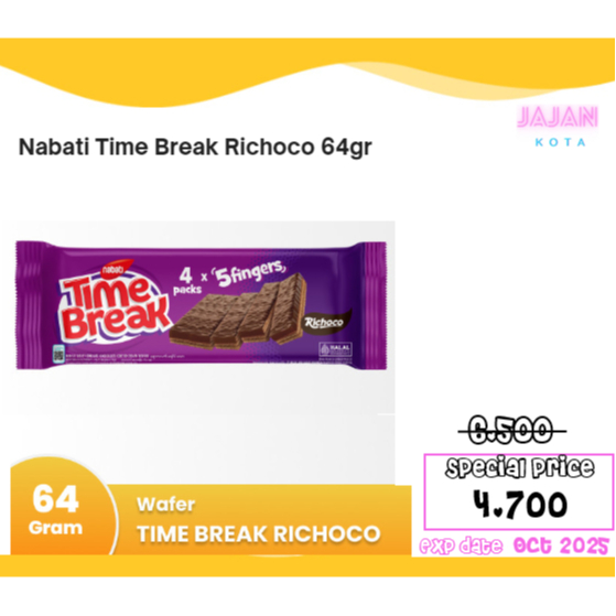 

Time Break Nabati Richoco 64 gram