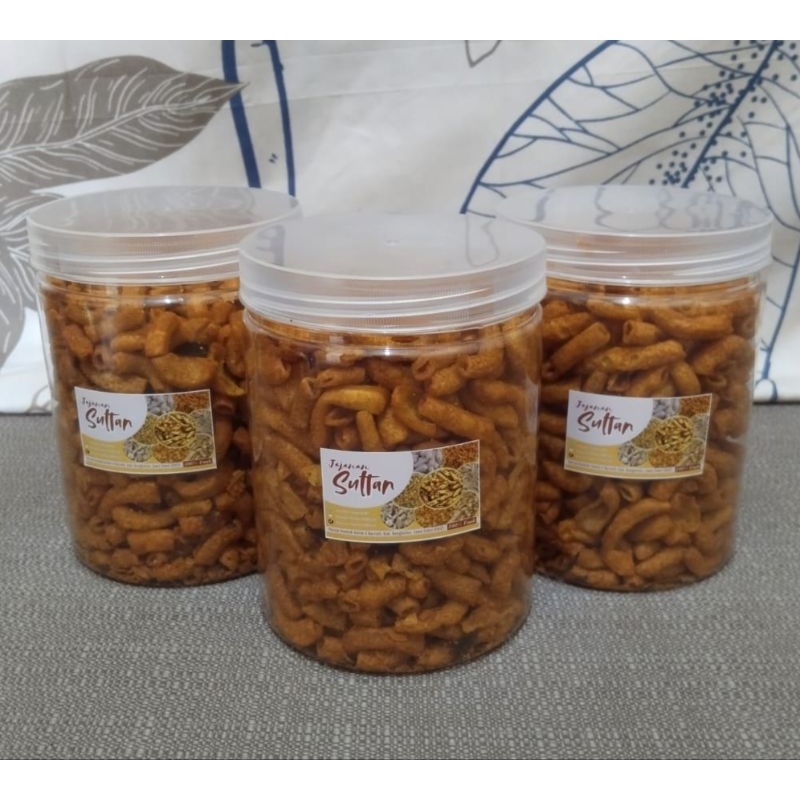 

Cemilan Sultan 250gr Free Toples Makaroni Daun Jeruk //Makaroni Pedas //Cemilan Snack Murah //Snack Termurah Bikin Ketagihan