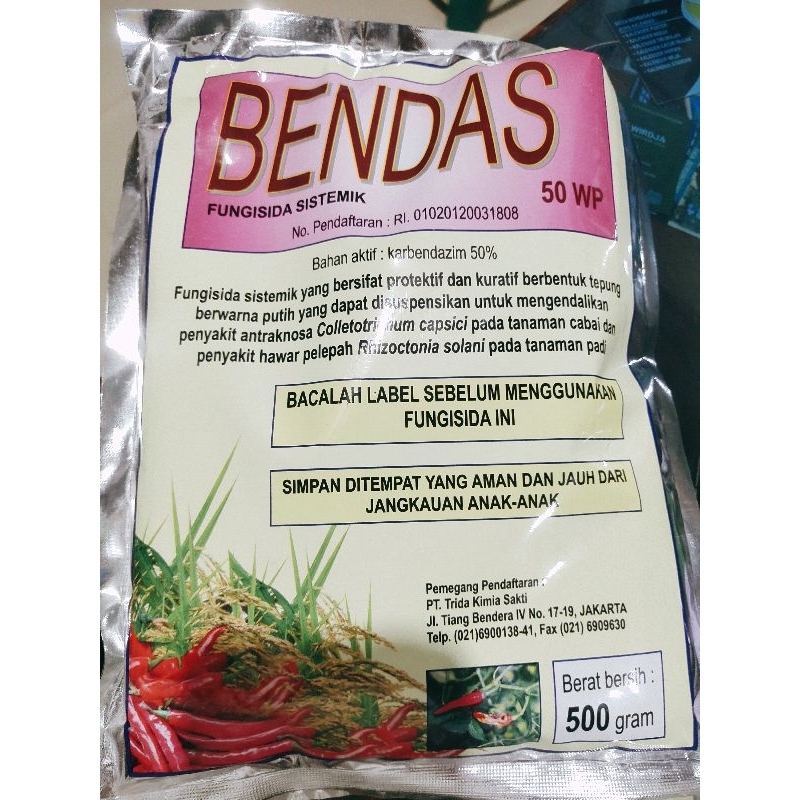FUNGISIDA BENDAS 50WP ORIGINAL 500GRAM