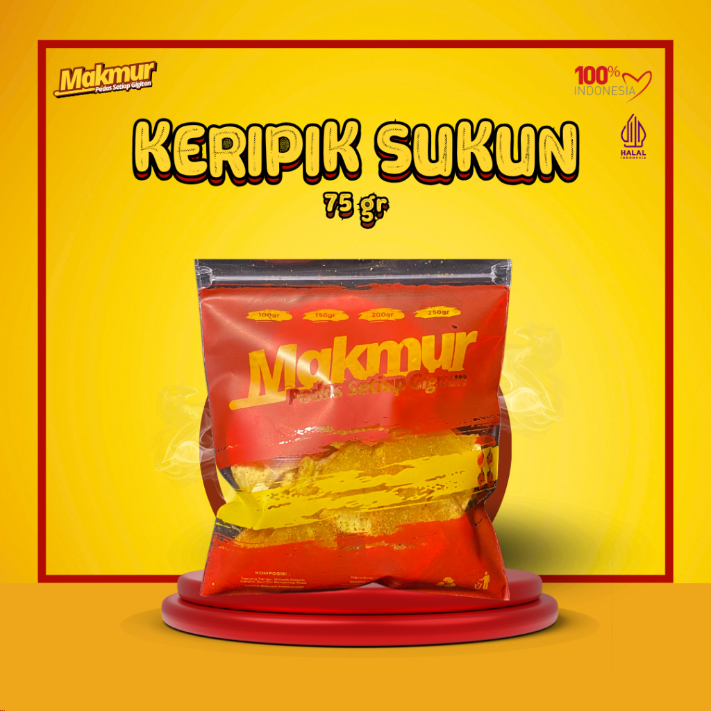 

Makmur Keripik Sukun Varian Level Pedas - Makanan Ringan