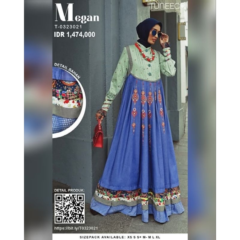 Abaya Tuneeca, T-0323021, size M, NWT, DISKON 50%