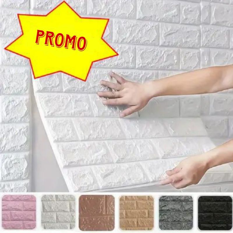 Wallpaper Foam Stiker Bata 3D (35cm,70cm)