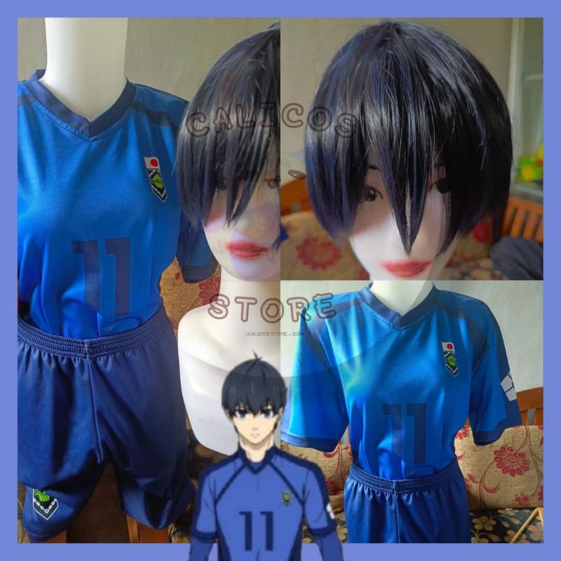 WTS Cosplay Isagi Yoichi Bluelock Wig Manmei