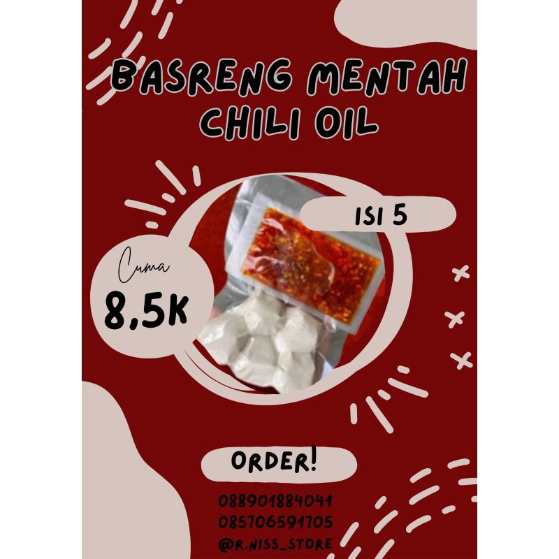 

Basreng mentah chili oil r.niss