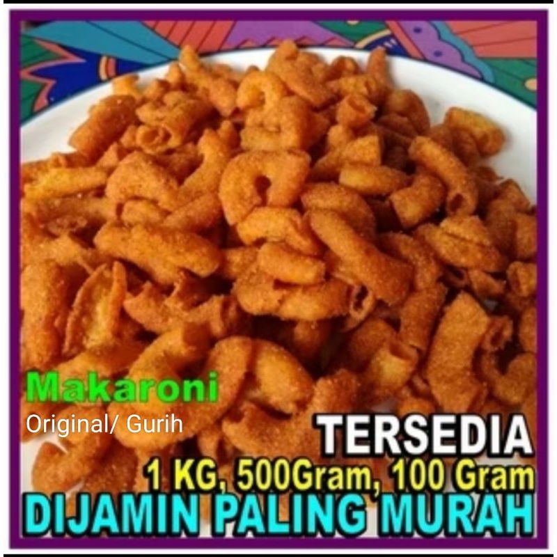 

MAKARONI BANTET ORI AYAM BAWANG 1 kg # makaroni bantat # makaroni renyah kriuk murah enak # makaroni ciraden