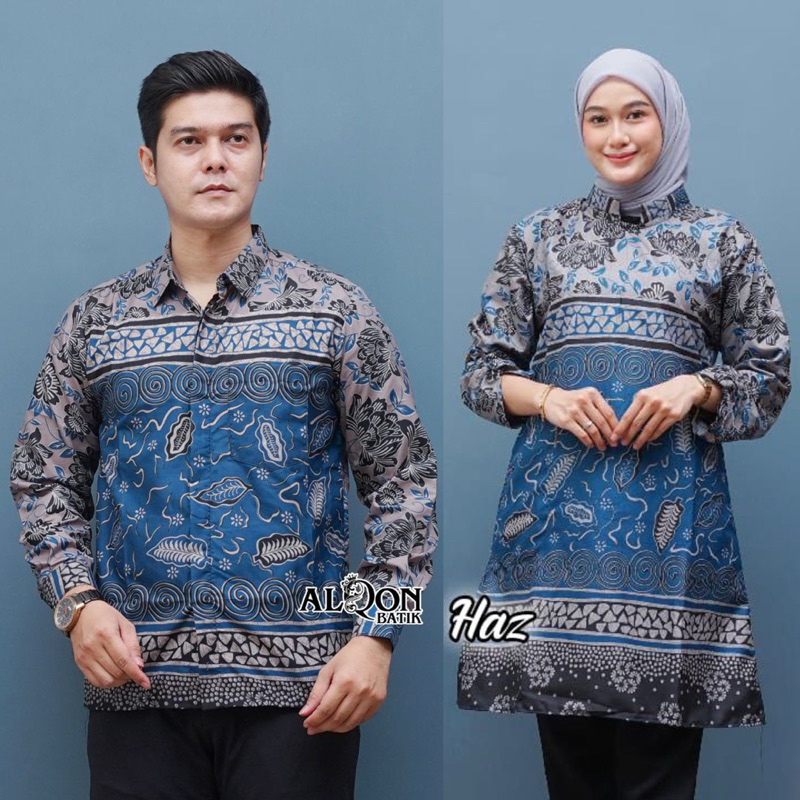 Batik Tunik Couple Modern Set Pakaian Couple Kemeja Batik Pria Premium Baju Batik Couple