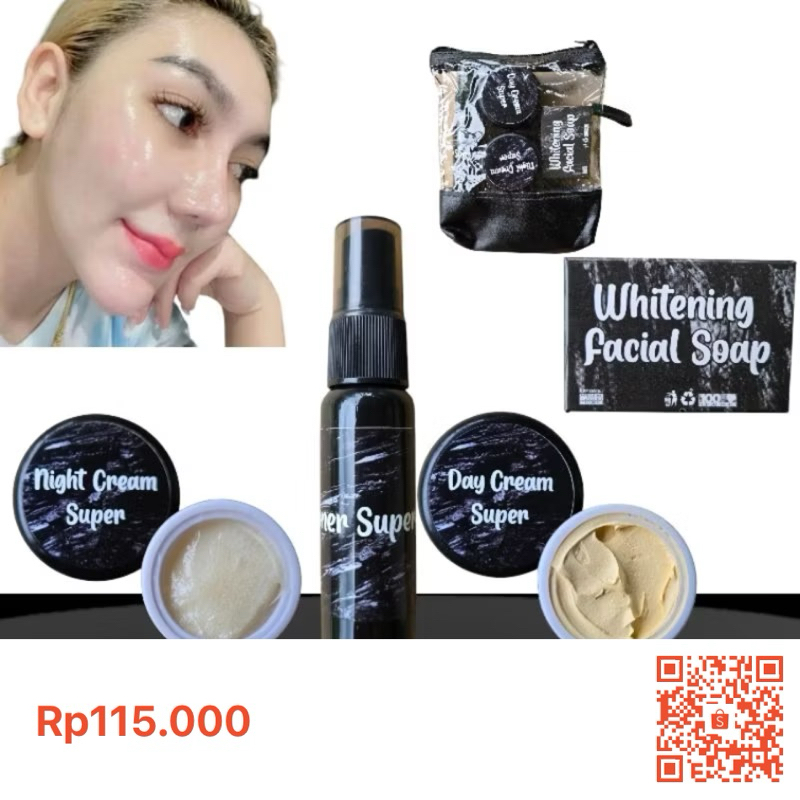 CREAM PEMUTIH WAJAH AMPUH/CREAM PEMUTIH WAJAH/PAKET PENGELUPASAN/CREAM PEMUTIH WAJAH/CREAM DOSIS TIN