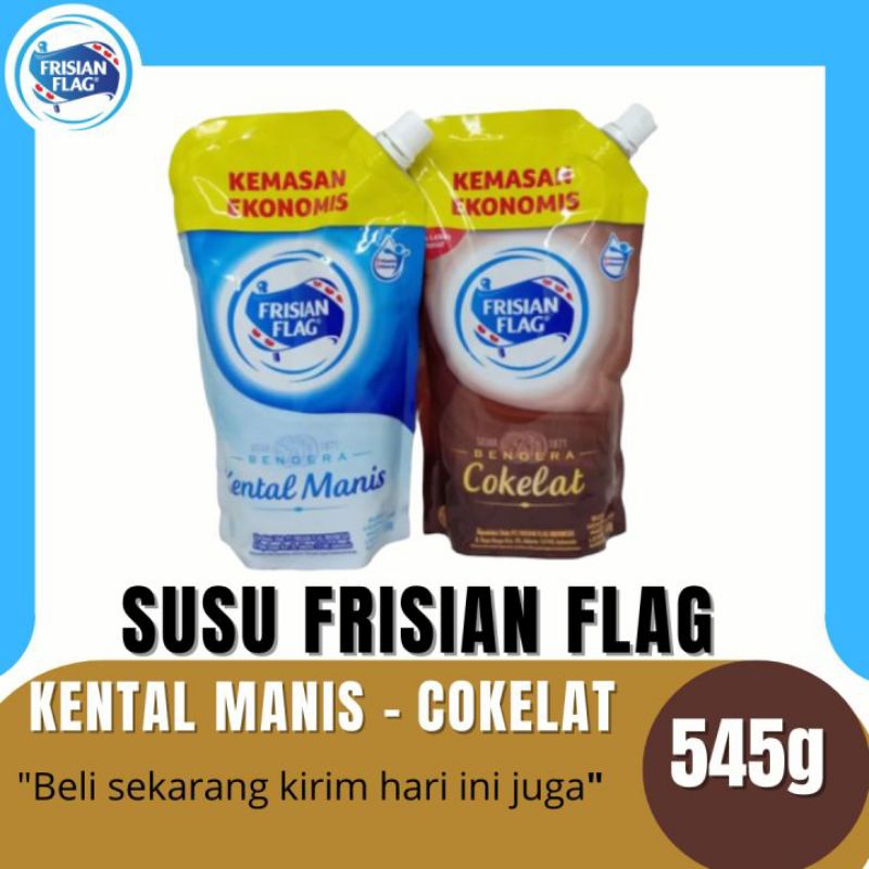 

Frisian Flag Susu Kental Manis 545gr Putih dan Coklat