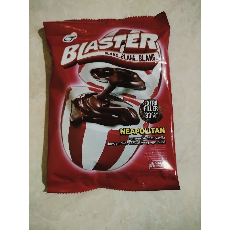 

Permen Blaster Blang Blang Blang/Permen Blaster/Permen Keras Rasa Stroberi Vanila Isi Coklat