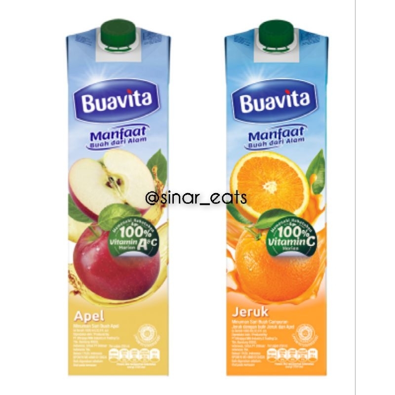 

Buavita Jus Apel Jeruk Asli 1L