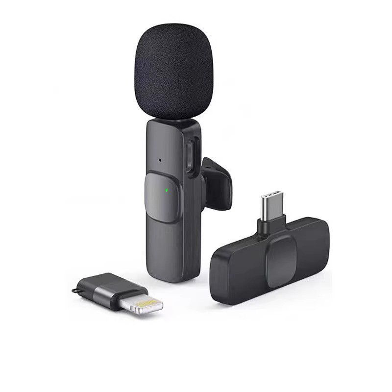 Microphone Wireless Mini Clip On Support Lightning