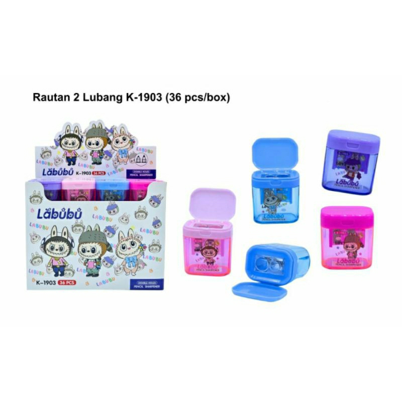 

Rautan LABUBU 2 Lubang / Peraut pensil LABUBU