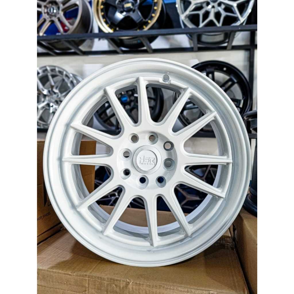 Velg mobil hsr ring 15 double pcd warna putih