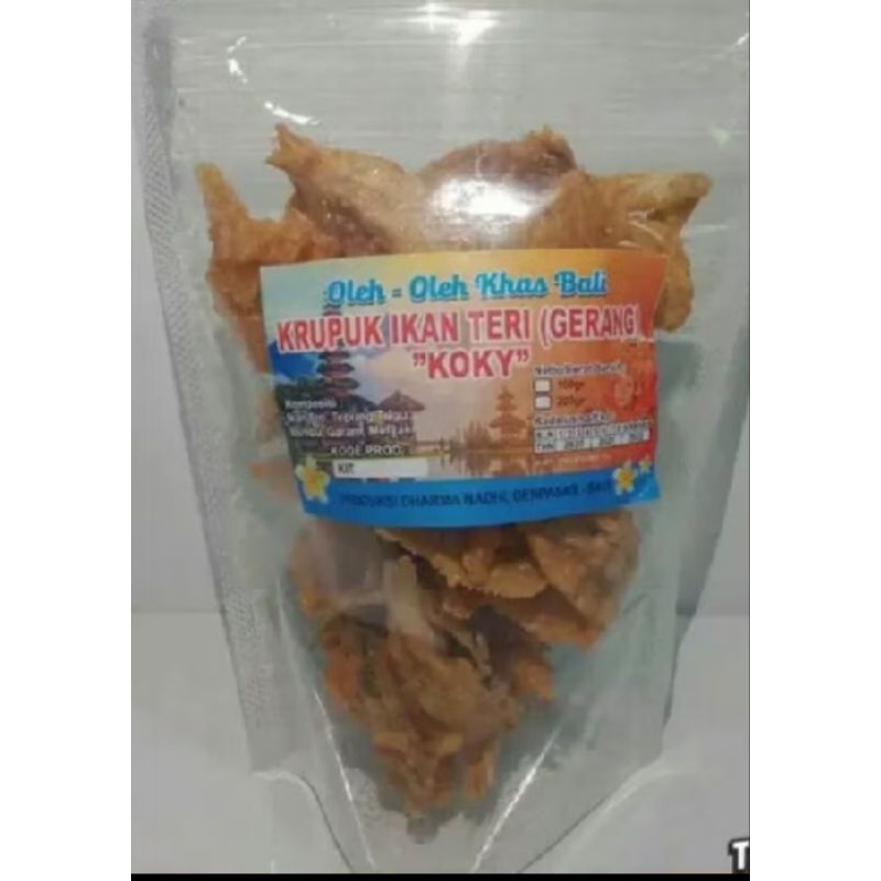

KRUPUK IKAN TERI (GERANG) 100GR "KOKY" FREEBUBBLEWRAP