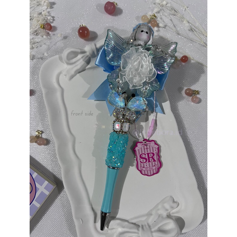

DIY Pen Blue with Dog and Butterfly / Pen Cantik / Beaded Pen