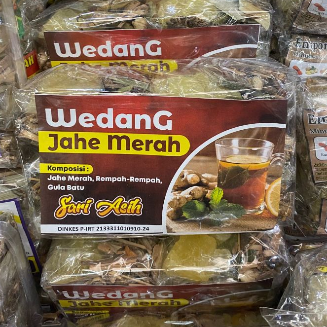 

Wedang Jahe Merah Sari Asih Khas Solo (1 Pack isi 10 Bks)