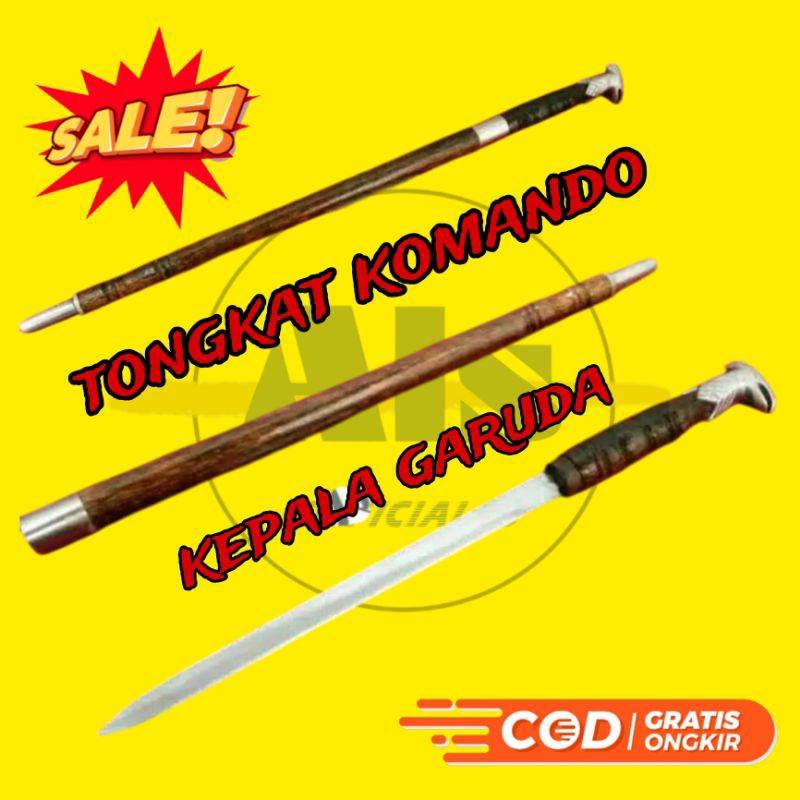 Tongkat komando kepala garuda tongkat instruksi/arahan