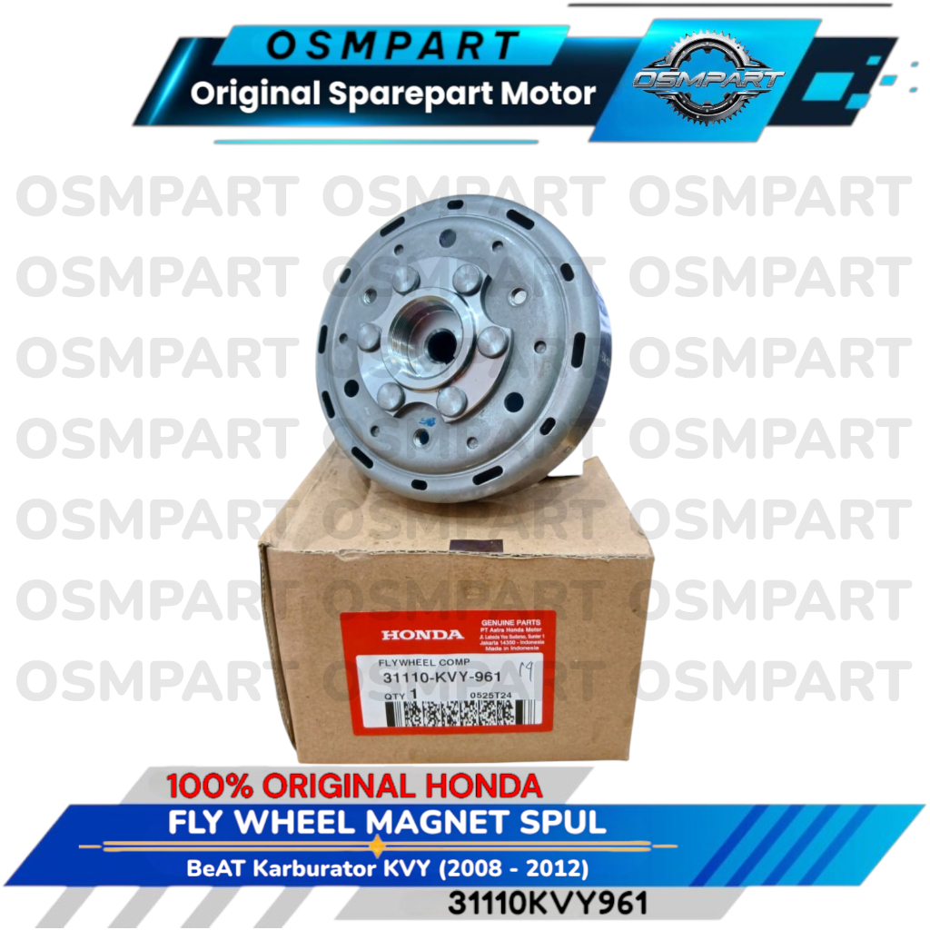 FLYWHEEL MAGNIT MAGNET SPUL BEAT KARBU RATOR HONDA 31110KVY961 ORIGINAL