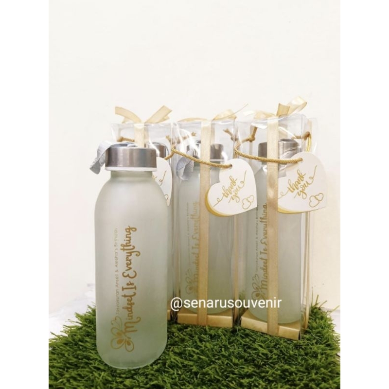 SOUVENIR TUMBLER DOFF CUSTOM KEMASAN MIKA / SOUVENIR PERNIKAHAN / SOUVENIR WEDDING / SOUVENIR KHITAN