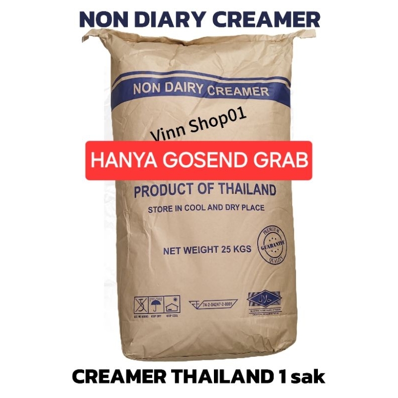 

KHUSUS GOSEND GRAB ! 1 ZAK Creamer Thailand NDC-33 Fat 33% 1 ZAK 25kg Krimer Susu Premium @1 zak