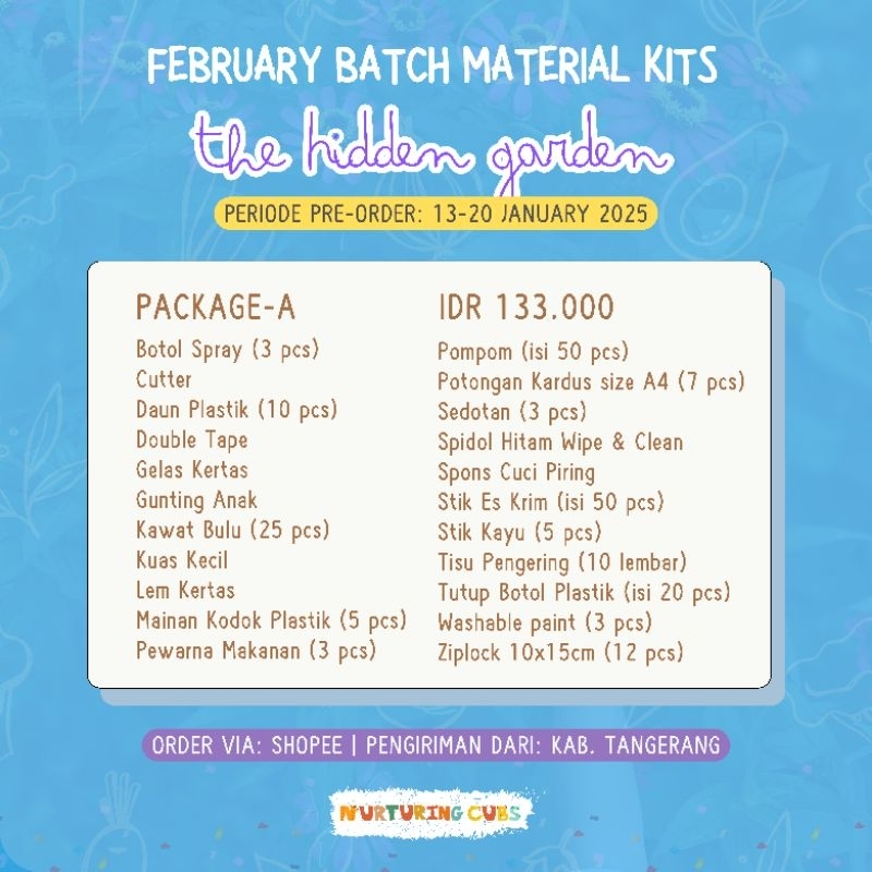 

[PREORDER] Paket Material Kits & Printout Printables February Batch