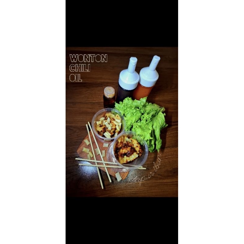 

Wonton chili oil isian full ayam premium Frozen by dapur ibun
