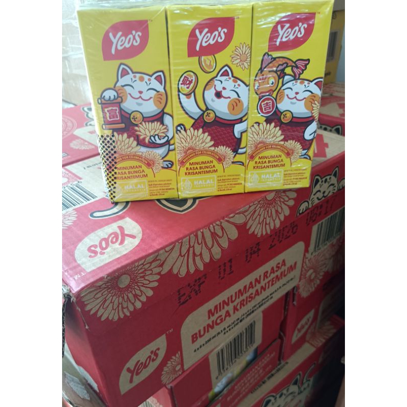 

Teh kembang yeos crsyanthenum drink isi 24 kotak