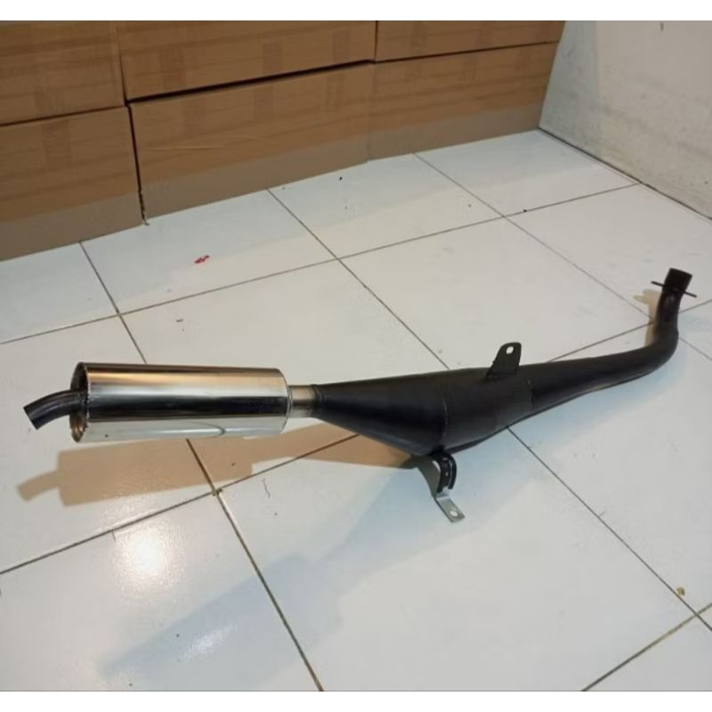 KNALPOT STANDAR RACING HITAM MOTOR FIZ R