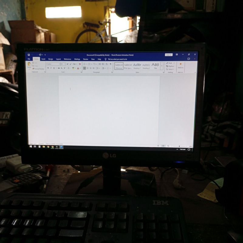 lcd monitor 16 inch LG sangat murah normal jaya