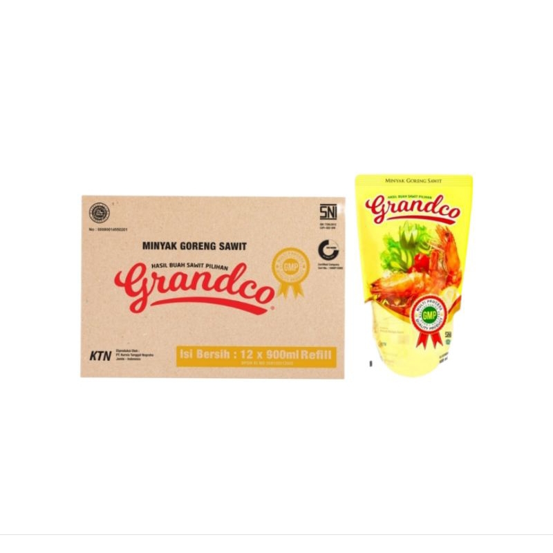 

Grandco Minyak Goreng Sawit 900ml (1 dus/12 pcs)