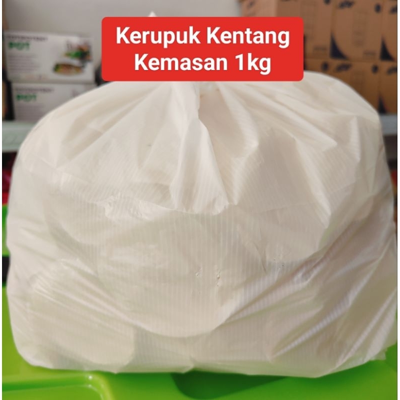 

Kerupuk Kentang Mentah Super asli Batu kemasan 1kg