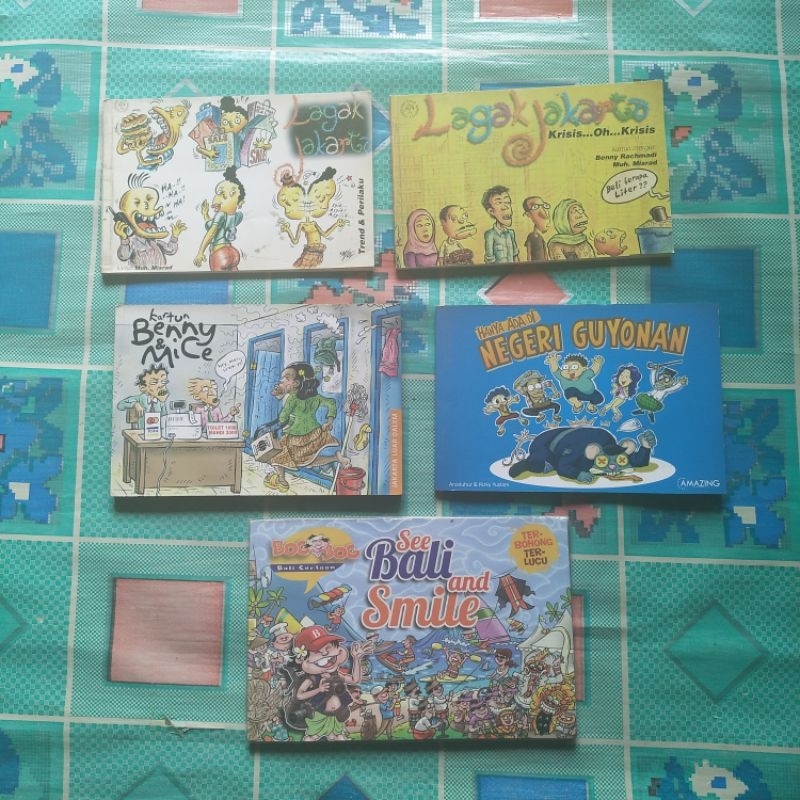 Varian Buku Komik - Kartun; LAGAK JAKARTA, Kartun BenNY & MiCe JAKARTA LUAR DALEM, NEGERI GUYONAN, S