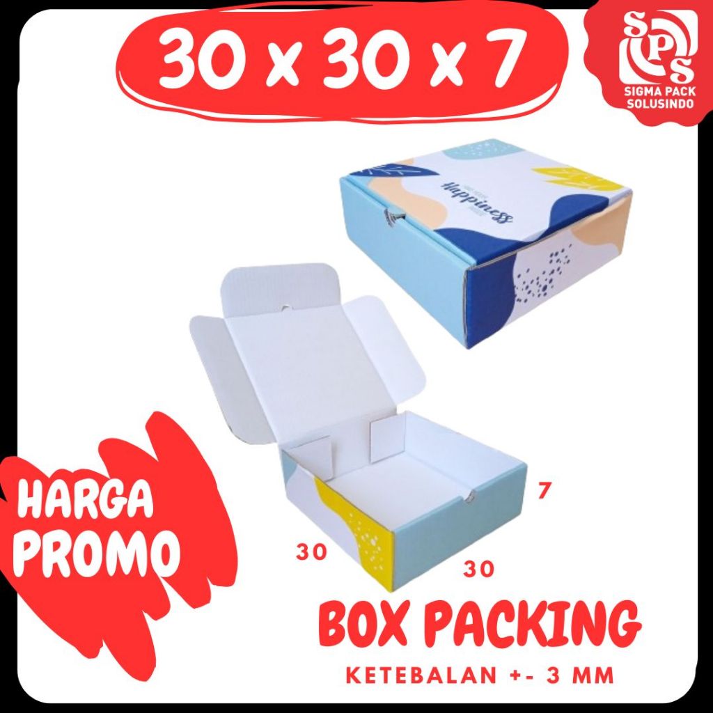 

Box 30x30x7 Coklat /Kardus Packing/Karto/Hampers/Packing