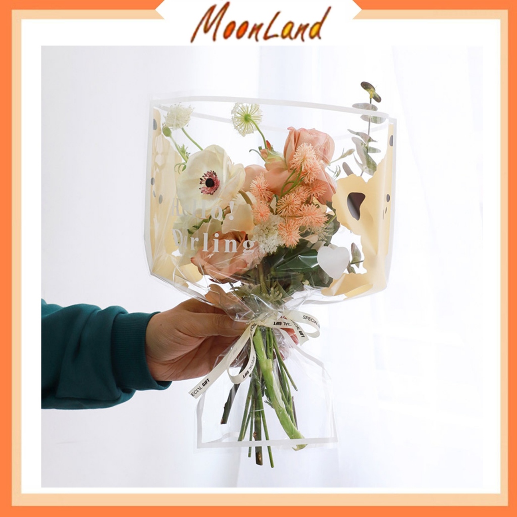 

Plastik Buket Bunga instan kertas buket motif bear SF07