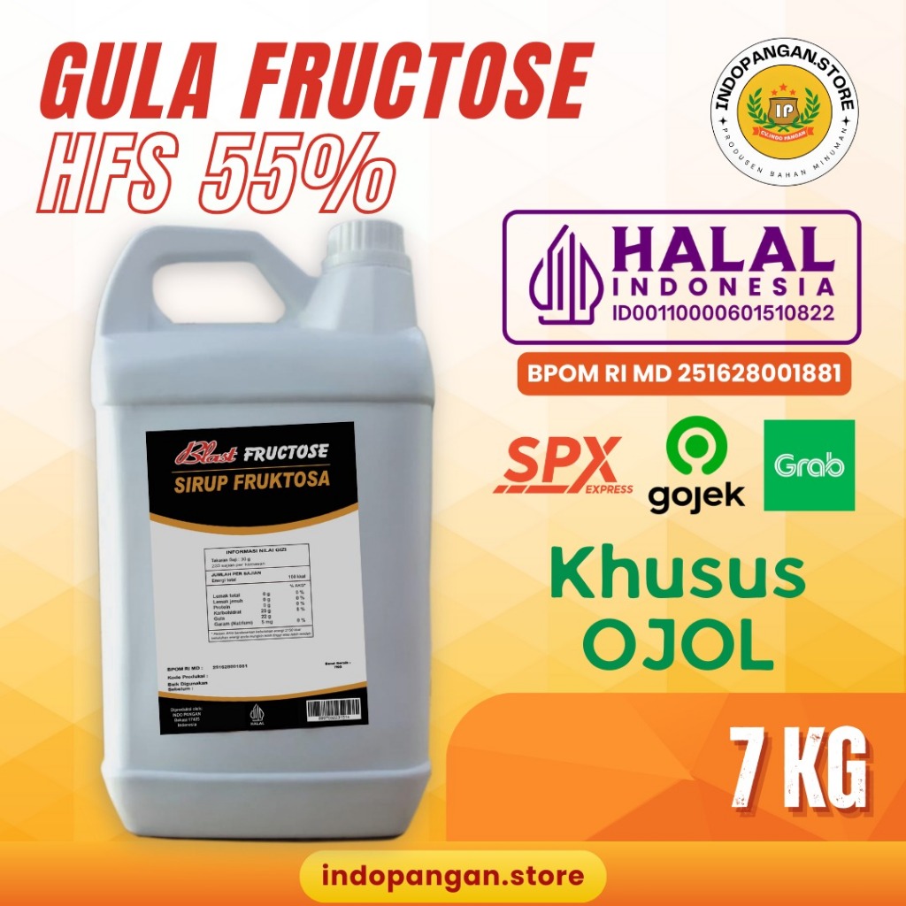 

[INSTANT] Gula Cair Fructose Premium 7 Kg / Gula Singkong Cair 7 Kg