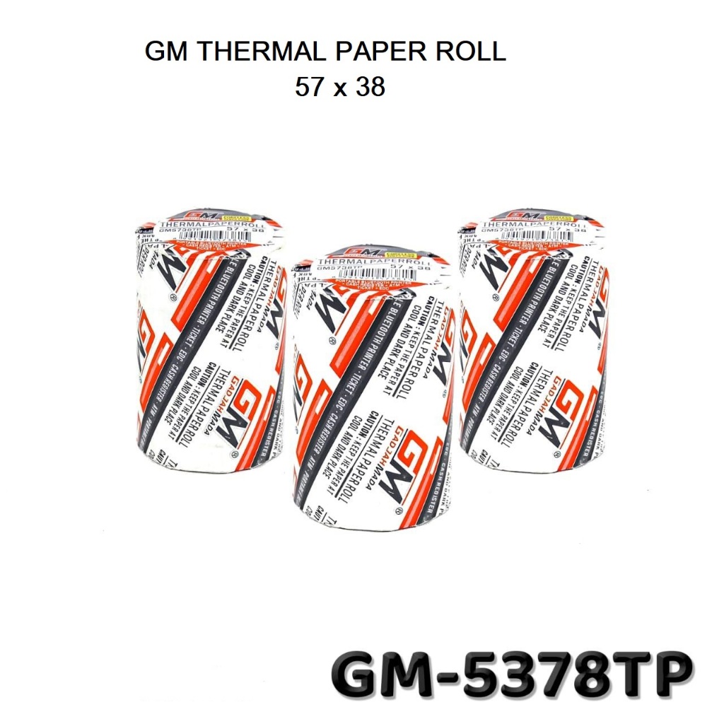 

GM THERMAL PAPER ROLL 57 x 38mm (1pcs)