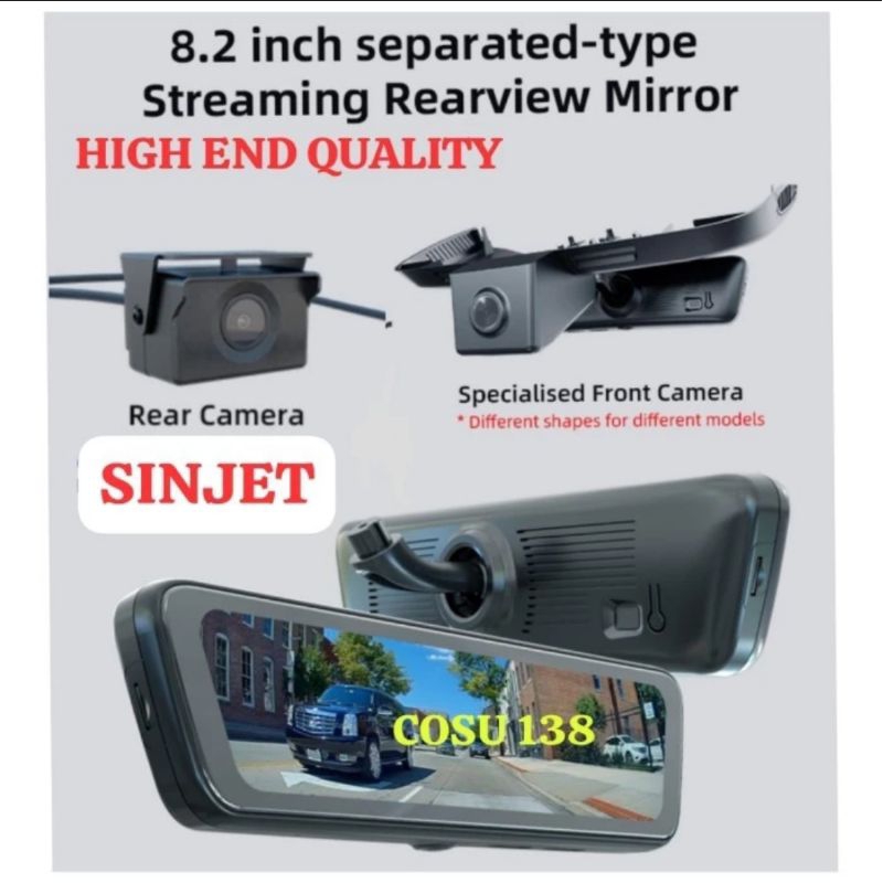 Kaca Spion Dalam Tengah Camera Dashcam DVR Suzuki Jimny