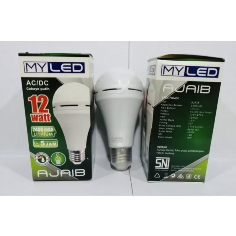 Lampu Ajaib My Led 12 Watt | Lampu Emergency My Led 9 Watt